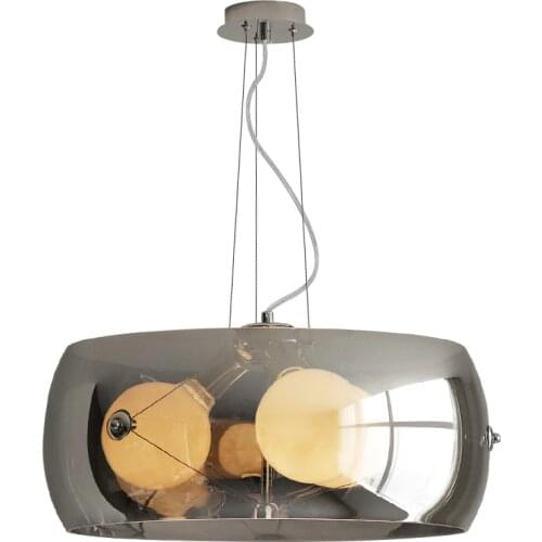 E27 Creative Modern Nordic Chandelier Lighting Dining Living Room LED Round Hanging Lamp Bedroom Designer Study Glass Fixtures