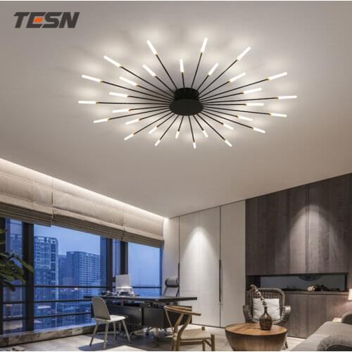 Living room lamp 2020 new Nordic home atmosphere creative fan-shaped bedroom ceiling lamp combination