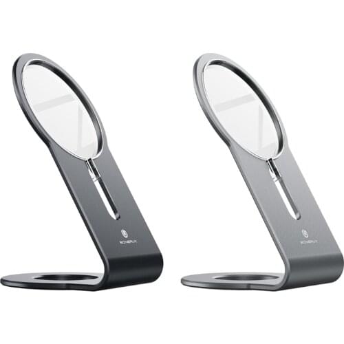 Aluminum Alloy Magnetic Wireless Charger Holder Desk Stand Phone Bracket Charging Station for Home Office Tabletop