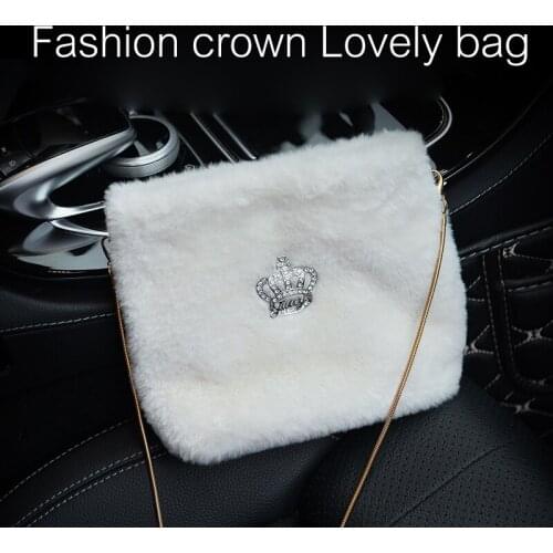 Fashion Diamonds crown storage box Multifunctional storage box for vehicle storage box fashion Portable lady package