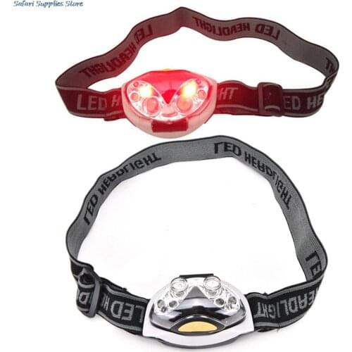 Outdoor 3 Modes Bright 6 LED Head Lamp Light Torch Camping Hiking Headlamp Headlight Lighting