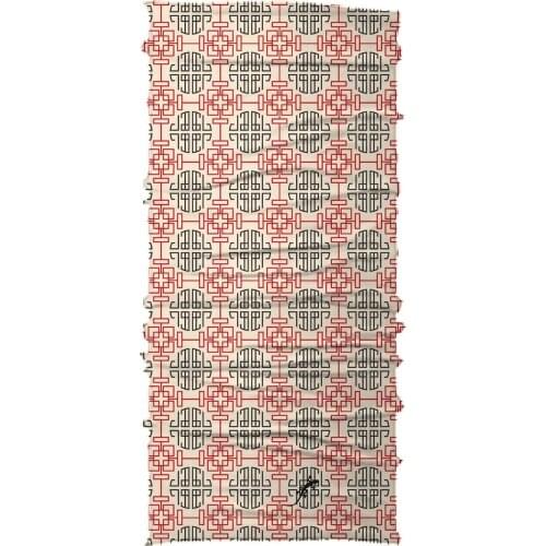 Necko Geometric Red Black Buff Bandana Face Mask-DN324 460043782