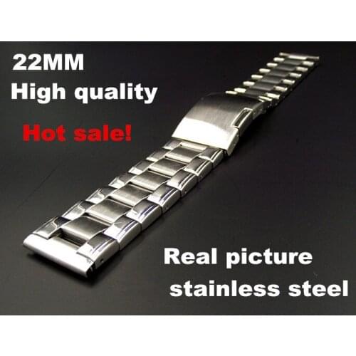 New arrived - 10PCS/lot 22mm stainless steel High quality Watch bands watch strap - 040204