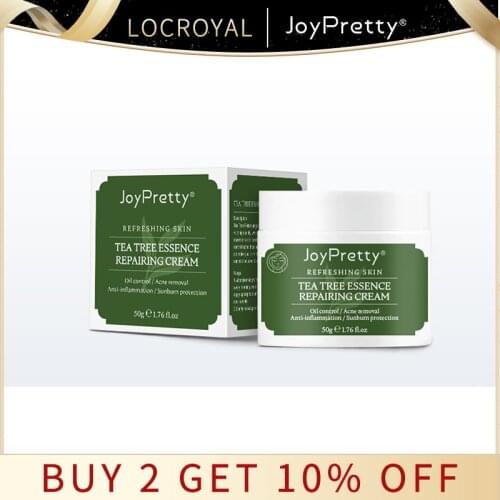 JoyPretty Tea Tree Facial Creams Acne Removal Fade Spots Treatment Acne Cream Shrink Pore Oil Control Refreshing Skin Care
