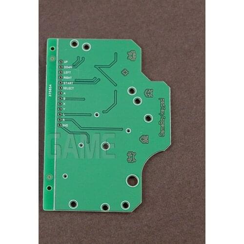For Nintendo Game Boy DMG-01 6 Button PCB Controller Board Common Ground with glass screen lens For Gamboy Zero Raspberry Pi GBZ