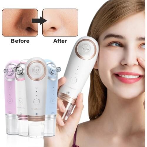 Small Bubble Cleaner Blackhead Removal Vacuum Suction Water Cycle Acne Pimple Removal Electric Deep Pore Facial Cleaner Tool