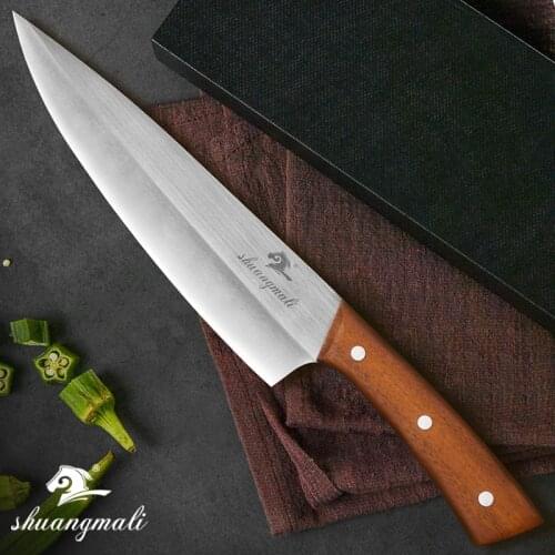 Chef Butcher Knife High Carbon 4Cr13 Stainless Steel Slicing Kitchen Knife Chopping Cleaver Cook Tools Utility Butcher Knives