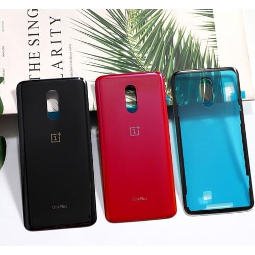 Oneplus7 Glass Rear Housing Cover For Oneplus 7 One Plus Back Door Repair Replacement Battery Case + Sticker Glue