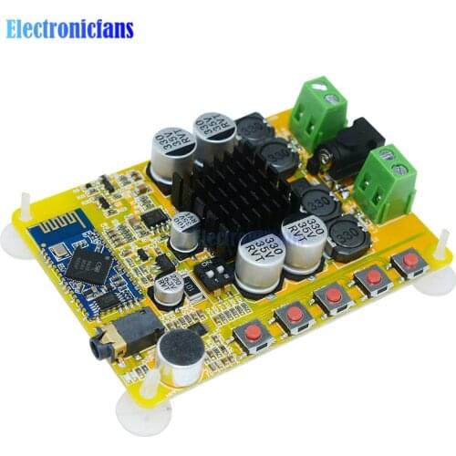 TDA7492 2x50W Wireless Bluetooth 4.0 Stereo Amplifier Board Module Dual-Channel With Microphone AUX 10-25V DC Beyond TDA7492P