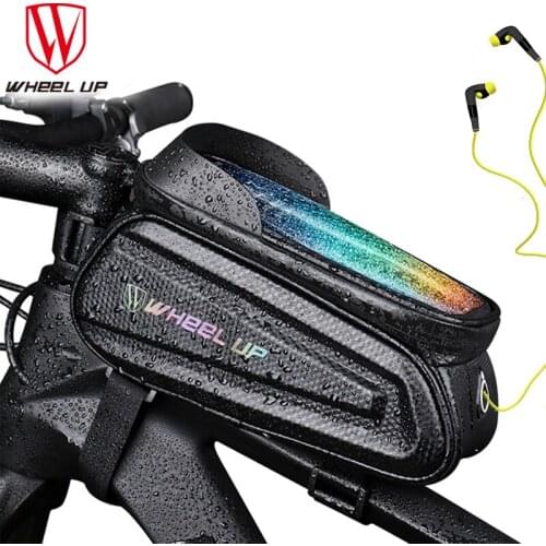Bicycle Front Tube Bag Cycling Case Hard Shell Phone Cover Mountain Bike Phone Bag Saddle Bag Outdoor Riding Accessories XA6Q