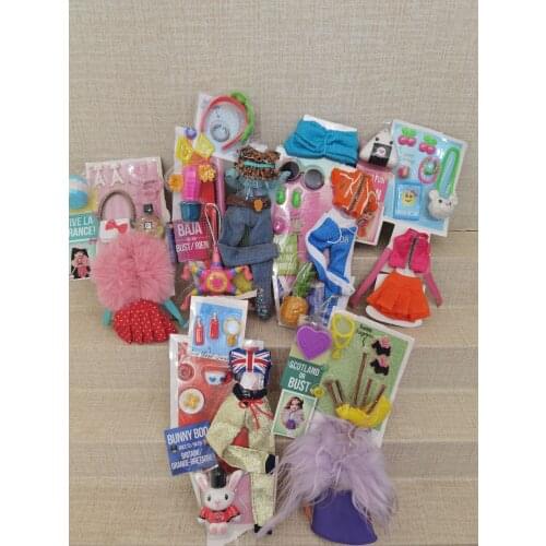 High quality Fashion dolls Dress suit accessories for 1/6 DOLL Bratz Beautiful clothes dress up doll Best Gift for Child