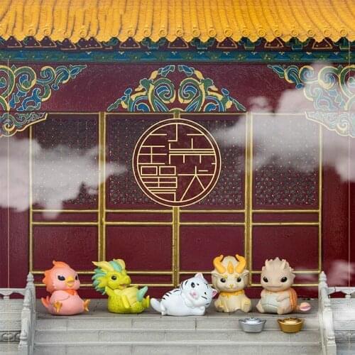 Blind Box Protecting The Small Auspicious Animal Series Cute Handmade Anime Figure Desktop Decoration Girl Gift Toys Home Decor