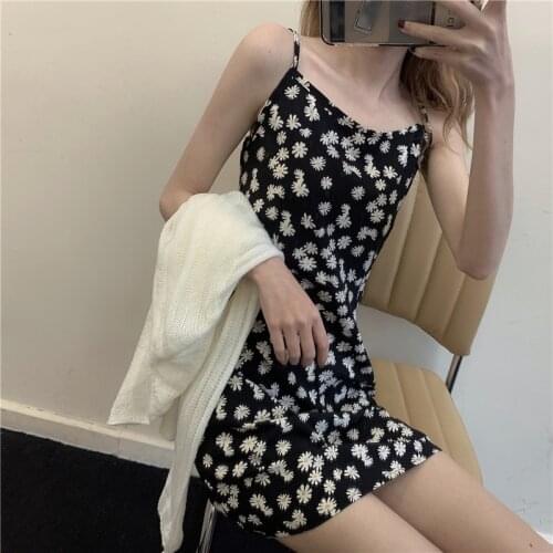 Women take off sexy short skirts Women classic Long Sleeves 2021 Elegant mini Daisy Dress