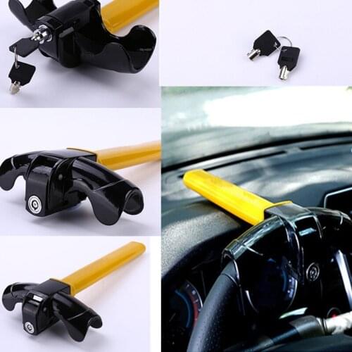 1 Pcs Universal Car Steering Wheel Lock Anti-Theft Automobiles Security Lock Aluminum Auto Locks Car Protection Supplies
