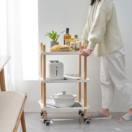 2/3 Layer Removable Storage Cart with Wheels Bathroom Organizer Gap Shelf Rolling Utility Cart Kitchen Toiletries Finishing Rack