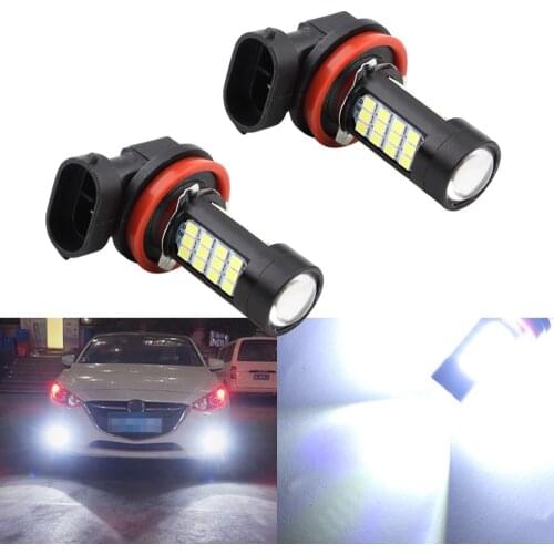 2Pcs Super bright Car H4 H7 H8 H11 LED 9006 HB4 9005 HB3 Fog Lights Bulb 20W 2835 42SMD White Car Headlight LEDs Light DC 12V