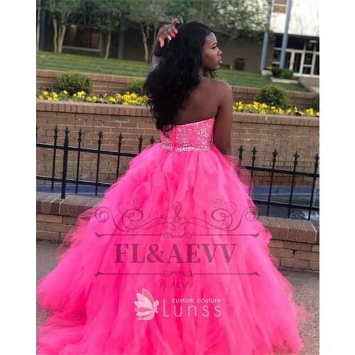 2021 Coral Evening Dress Ball Gown Sweetheart Halter Floor Length Tulle Corset Evening Prom Party Gowns