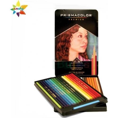 36 Pack USA Prismacolor Premier Colored Pencils ,Soft Cores,Lightfast,water color ,sanford Artist hand drawing sketch Pencil set