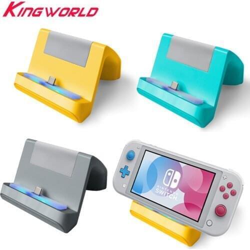 5pcs Portable Charging Dock Station Base Fit Charger Base Stand with USB Type-C cable For N-Switch Lite Console