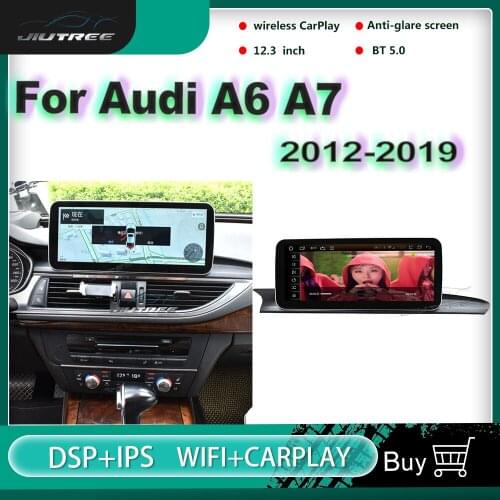 12.3 Inch Anti-glare Screen Android Car Radio For Audi A6 A7 2012-2019 GPS Navigation Multimedia Player Carplay Stereo Receiver
