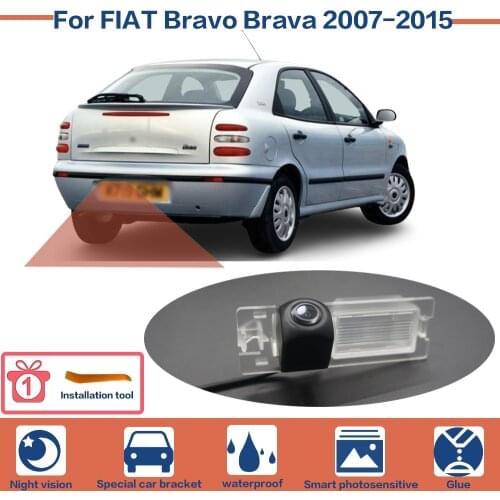 For FIAT Bravo Brava 2007-2015 Car Camera Night Vision CCD HD High Quality Car Rear View Back Up Reverse Parking Camera