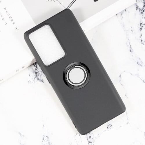 For ZTE Blade A51 A31 Lite A7s 2020 L210 A71 X1 Axon 30 Ultra 10 Pro 11 SE 20 5G 4G Back Ring Holder Bracket Cover Silicone Case