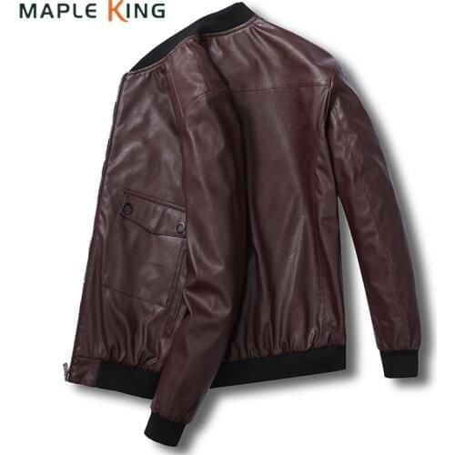 Maple King Men's Faux Leather Jackets