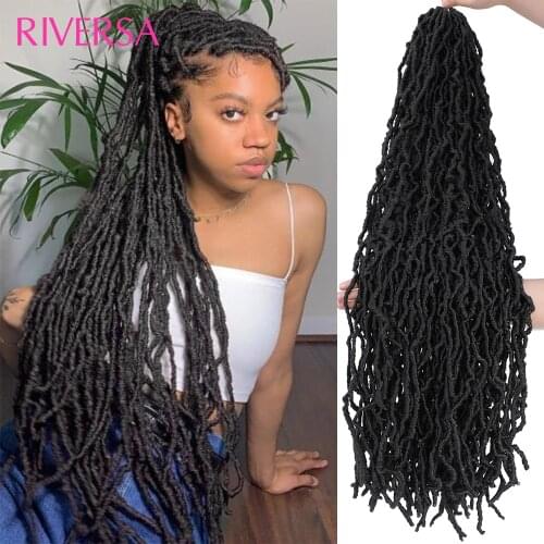 36 Inch New Faux Locs Crochet Braids 9 Packs 189 Strands Nu Soft Locs Crochet Hair Faux Locs Dreadlocks Hair Extension For Women