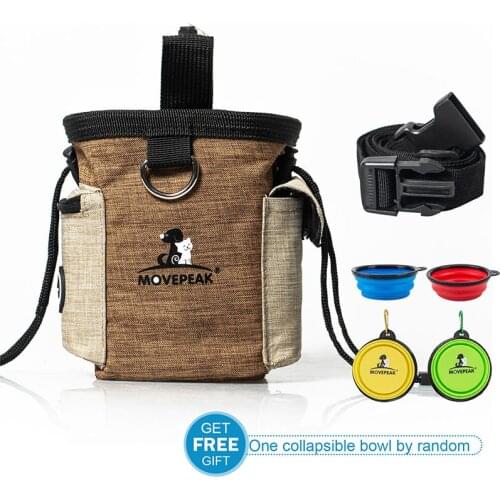 Outdoor Portable Training Dog Snack Bag Pet Supplies Strong Wear Resistance Large Capacity Puppy Products Waist Bag Hold Pockets