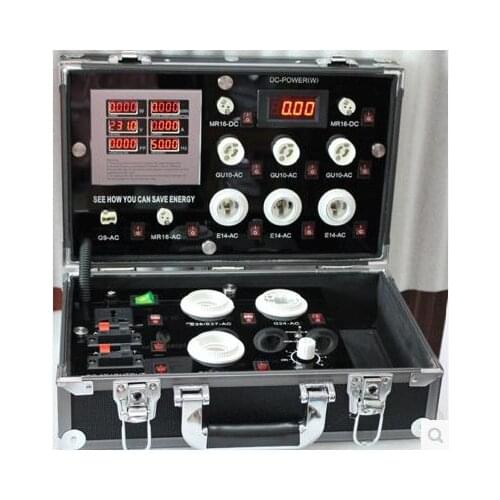 Portable LED energy-saving lamp display box, power test box, contrast lamp box, 3521-7P lamp detector