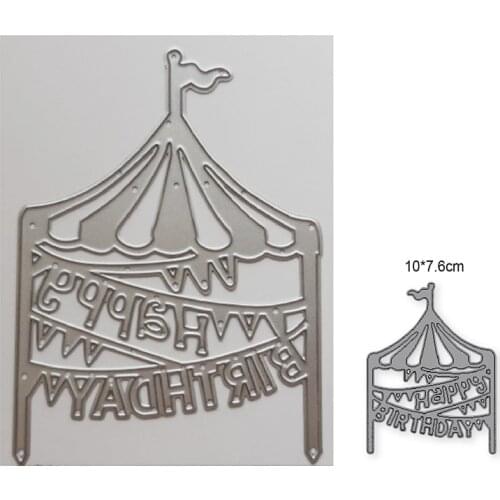 Happy birthday Metal Cutting Dies For Scrapbooking Paper Card Making Embossing Die Cut Handmade Crafts