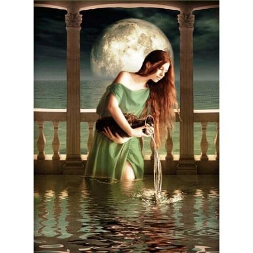 Rhinestone plastic crafts painting diamond cross stitch crystal square full diamond embroidery The Aquarius cosplay A6274R