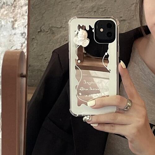 Tobebest Rotating Angel Mirror Mobile Phone Cases for iPhone 12 PRO MAX 11Pro XR X XS Max 7 8 Plus Soft TPU Shell