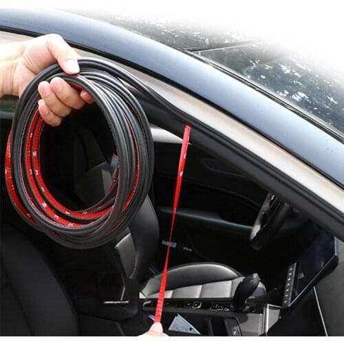 Anti-Collision Universal Rubber Car Door Edge Scratch Protector Sealing Strips Sound Insulation Tap Interior Auto Accessories