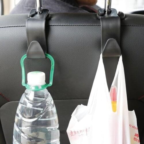 Universal Car Seat Hook Bearing 20kg Durable Headrest Hook Hanging Handbag Backpack Plastic Bag Car Interior Organizer