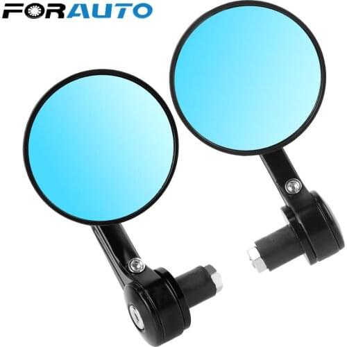 7/8" Round Bar End Rear Mirrors For Cafe Racer Moto Side View Mirrors Motorbike Aaccessories Motorbike Scooters Rearview Mirror