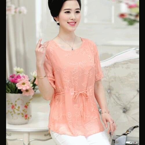 Tops T Shirt Red Women Short Sleeve Tshirt Women Lady