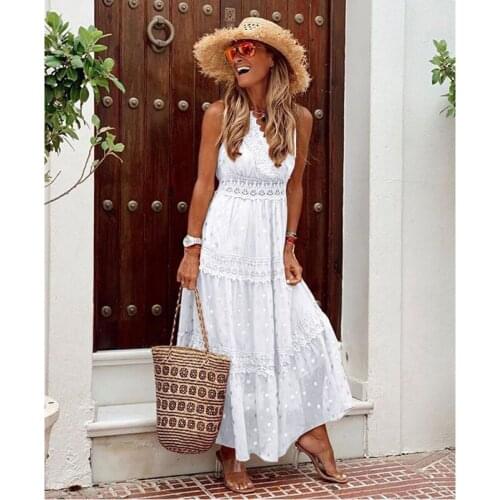 Summer womens dress sexy deep V dress stitching sleeveless chiffon dress 02-DS-xgxfsv