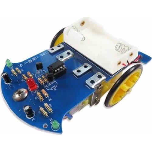 1 Set Intelligent Tracing Smart Car Chassis Kit Trace Intelligent Track Line Car Fun Electronic Production DIY Kit Practice Toy