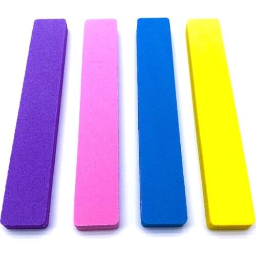 10pcs/lot Double Side Nail files 100/180 Colorful Sanding Sponge Nail Buffer Block for UV Gel Nail Polish DIY Nail Art Tool