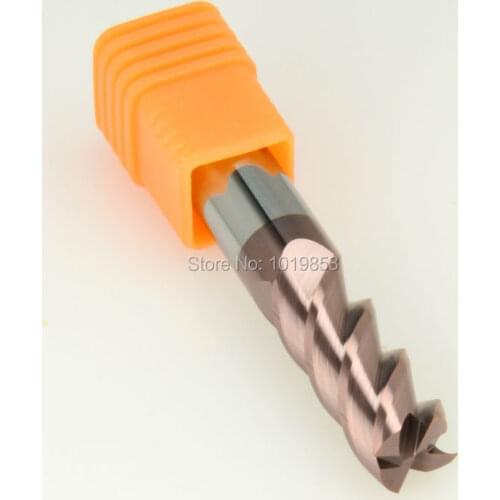 2pcs SLONS S300-10x10x100L HRC55 tungsten solid carbide end mills milling cutter for steel or copper