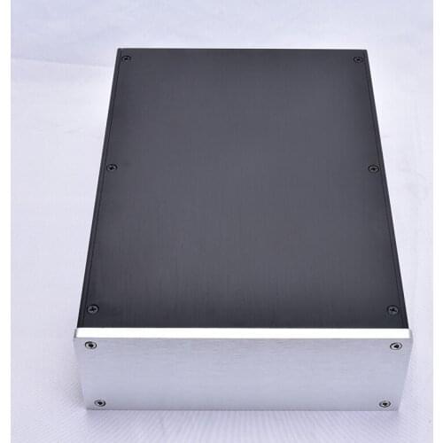215*80*308MM All Aluminum Power Amplifier Chassis JC2208 DIY Preamp Case Decoder Board Shell Amplifier Box Audio Enclosure