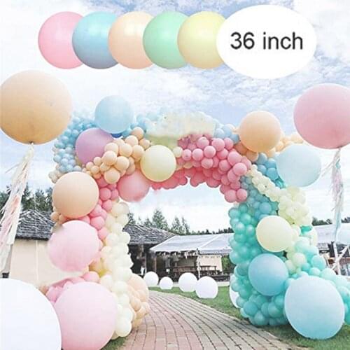 36inch Big Round Balloons Macaron Thick Giant Balloons Wedding Birthday Congratulation Party Decoration Supplies