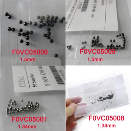 50pcs 1.34mm Steel Ball F00VC05001 Auto Engine Spare Part 1.5mm Ceramic Ball F00VC05009 / F00VC05006 Repair Kits Ball F00VC05008