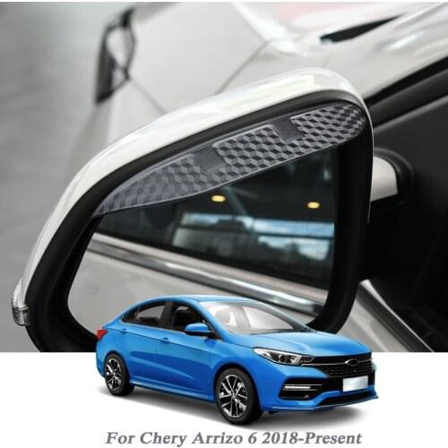 Car Rearview Mirror Rain Eyebrow Auto Shield Snow Guard Sun Side Visor Shade Protector For Chery Arrizo 6 2018-Present Accessory