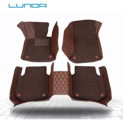 Car floor mats for Jaguar F-PACE F-TYPE E-PACE XJ XF XE XK I-PACE XFL XEL 2016 2017 2018 Custom waterproof leather carpet liner