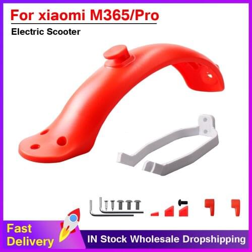 For Xiaomi M365 Scooter Rear Mudguard Front red Fender Tire Tyre Splash Mud Guard Fenders Bracket Electric Scooter parts kit