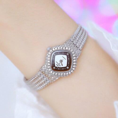 Watch for Women Fashion Wheat Ear Strap Design Gold Silver Rhinestone Ladies Bracelet Quartz Wrist Watch Gift Zegarek Damski