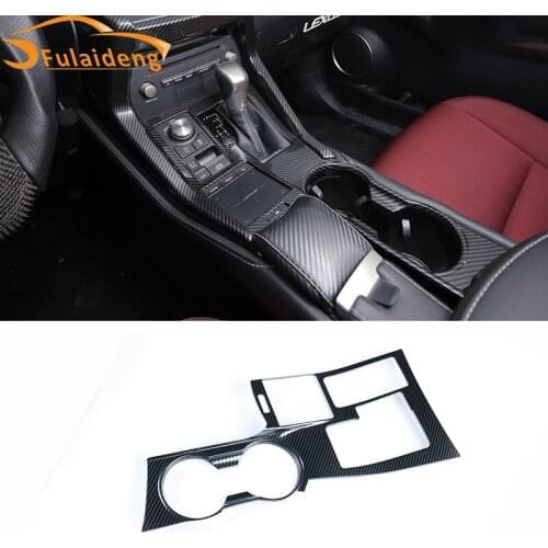 For Lexus NX200 NX200t 2015-2019 Carbon fiber ABS Interior Central control panel Gear Shift Frame Cover Trim car styling