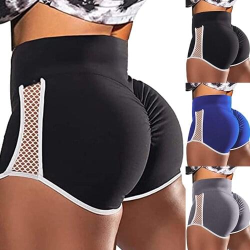 Women Yoga Gym Shorts High Waisted Shorts Butt Lift Yoga Workout Sport Gym Solid Pajama Shorts Pantalones Cortos De Mujer
